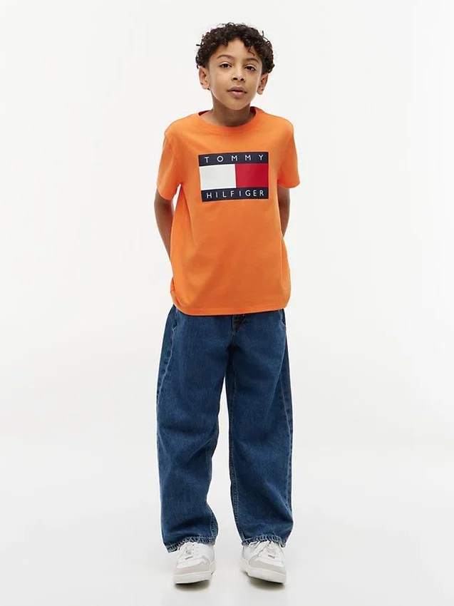 Tommy Flag Logo T-shirt voor kinderen Tommy Flag Logo T-shirt voor kinderen