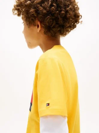 Tommy Flag Logo T-shirt voor kinderen