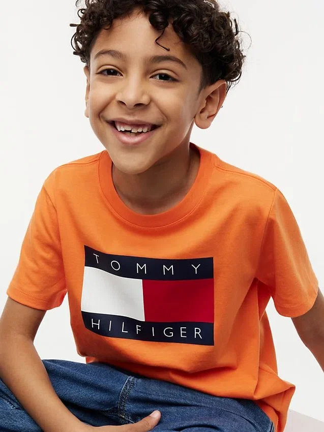 Tommy Flag Logo T-shirt voor kinderen Tommy Flag Logo T-shirt voor kinderen