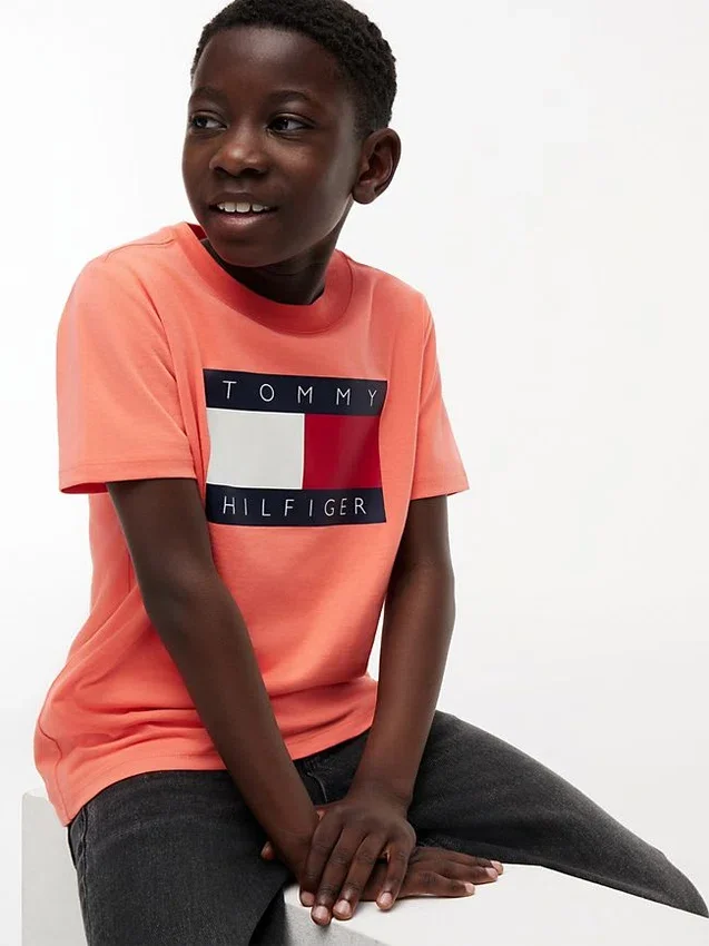 Tommy Flag Logo T-shirt voor kinderen Tommy Flag Logo T-shirt voor kinderen