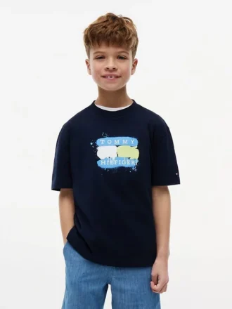 Tommy Graffiti Logo T-shirt voor kinderen Tommy Graffiti Logo T-shirt voor kinderen