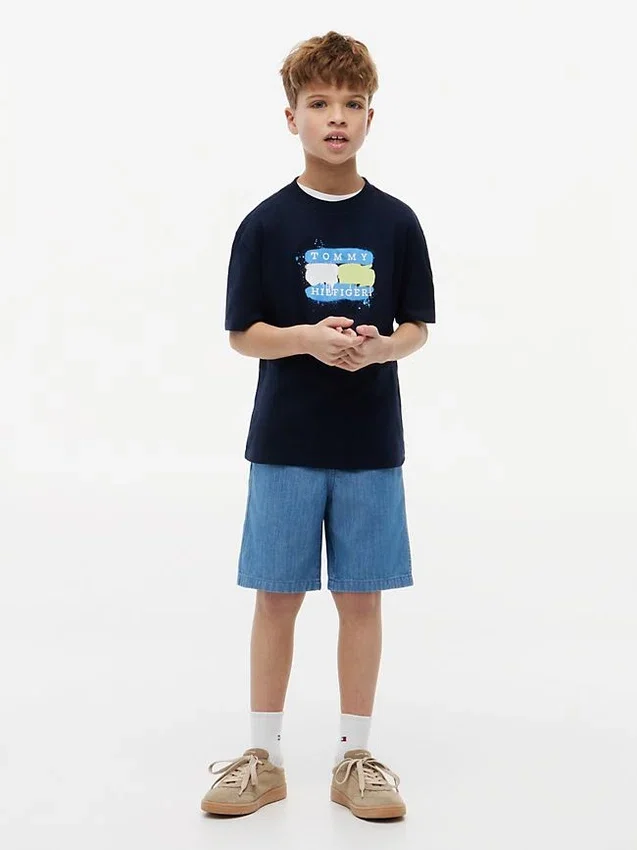 Tommy Graffiti Logo T-shirt voor kinderen Tommy Graffiti Logo T-shirt voor kinderen
