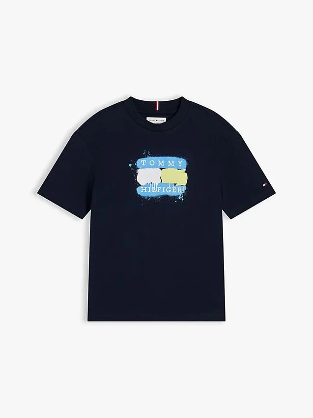 Tommy Graffiti Logo T-shirt voor kinderen Tommy Graffiti Logo T-shirt voor kinderen