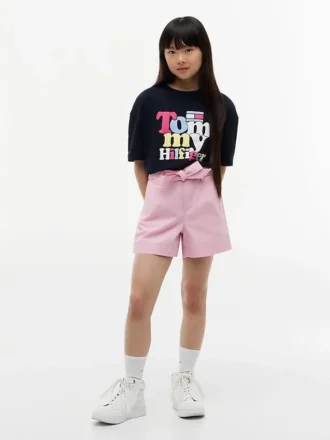 Tommy Hilfiger T-shirt met puffprint voor kinderen