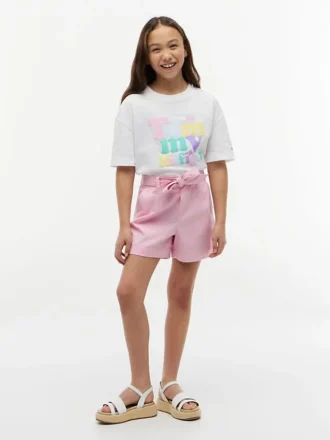 Tommy Hilfiger T-shirt met puffprint voor kinderen