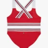 Tommy Hilfiger tweedelig zwempak voor kinderen met kenmerkende strepen Tommy Hilfiger tweedelig zwempak voor kinderen met kenmerkende strepen