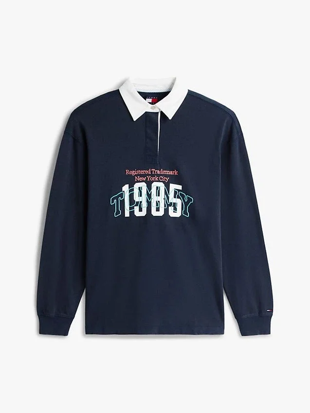Tommy Jeans 1985 Logo Oversized Rugby Tommy Jeans 1985 Logo Oversized Rugby