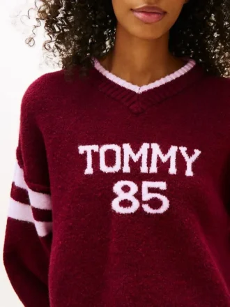 Tommy Jeans 85 Varsity-trui met V-hals Tommy Jeans 85 Varsity-trui met V-hals
