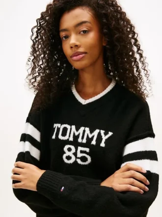 Tommy Jeans 85 Varsity-trui met V-hals Tommy Jeans 85 Varsity-trui met V-hals