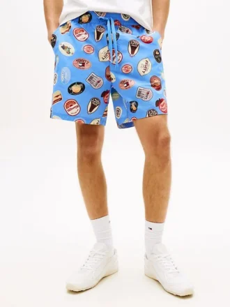 Tommy Jeans bedrukte popeline Short