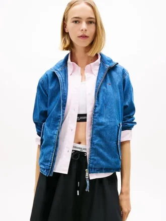 Tommy Jeans Chambray-jasje met rits