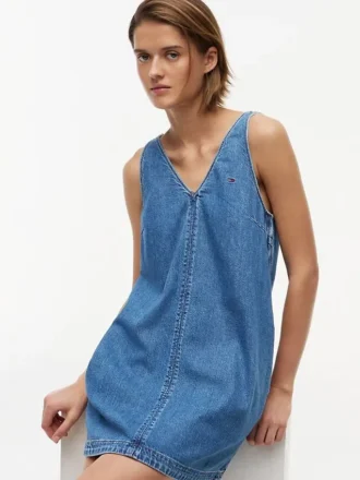 Tommy Jeans denim mini-jurk Tommy Jeans denim mini-jurk