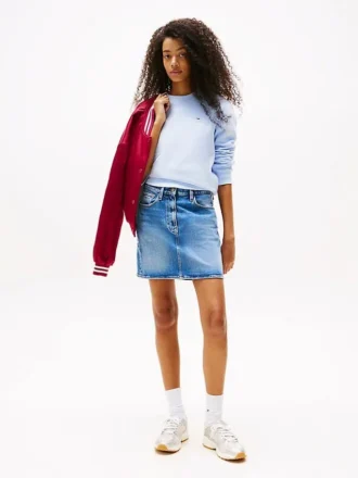 Tommy Jeans denim minirok met hoge taille