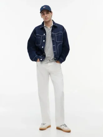 Tommy Jeans donkergewassen denim ranchjack