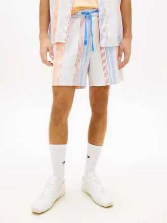 Tommy Jeans gestreepte Dobby-Shorts Tommy Jeans gestreepte Dobby-Shorts