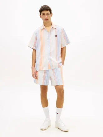 Tommy Jeans gestreepte Dobby-Shorts Tommy Jeans gestreepte Dobby-Shorts
