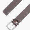 Tommy Jeans leren riem met geëmailleerde badge Tommy Jeans leren riem met geëmailleerde badge