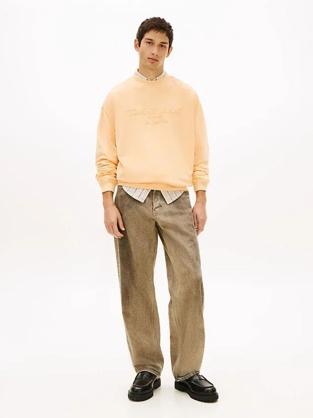 Tommy Jeans-logo, in de massa geverfd sweatshirt Tommy Jeans-logo, in de massa geverfd sweatshirt