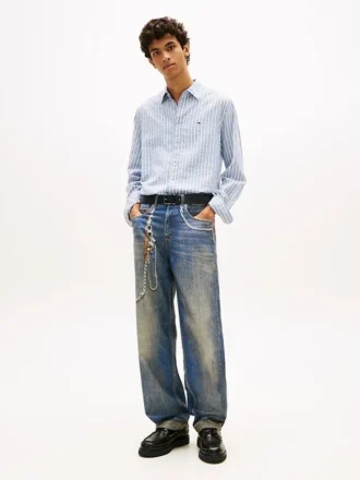 Tommy Jeans Relaxed Jeans met kettingprint Tommy Jeans Relaxed Jeans met kettingprint