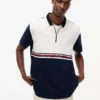 Tommy Jeans Relaxed Polo met kwartrits Tommy Jeans Relaxed Polo met kwartrits