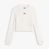 Tommy Jeans Script kabeltrui Tommy Jeans Script kabeltrui