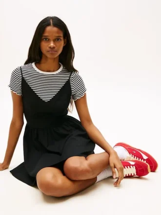 Tommy Jeans skaterjurk van linnenmix Tommy Jeans skaterjurk van linnenmix