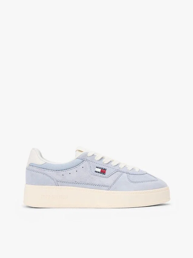 Tommy Jeans suède sneaker met plateauzool Tommy Jeans suède sneaker met plateauzool