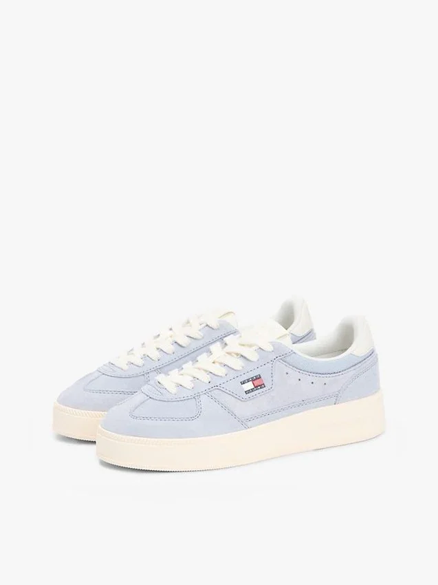 Tommy Jeans suède sneaker met plateauzool Tommy Jeans suède sneaker met plateauzool