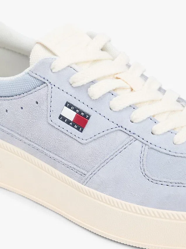 Tommy Jeans suède sneaker met plateauzool Tommy Jeans suède sneaker met plateauzool