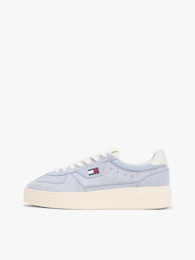 Tommy Jeans suède sneaker met plateauzool Tommy Jeans suède sneaker met plateauzool