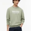 Tommy Jeans-sweatshirt met suède-look en logo Tommy Jeans-sweatshirt met suède-look en logo