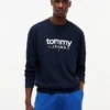 Tommy Jeans-sweatshirt met suède-look en logo Tommy Jeans-sweatshirt met suède-look en logo
