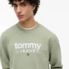 Tommy Jeans-sweatshirt met suède-look en logo Tommy Jeans-sweatshirt met suède-look en logo