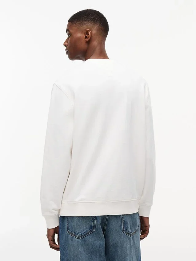 Tommy Jeans-sweatshirt met suède-look en logo Tommy Jeans-sweatshirt met suède-look en logo