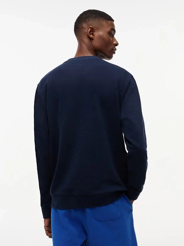 Tommy Jeans-sweatshirt met suède-look en logo Tommy Jeans-sweatshirt met suède-look en logo