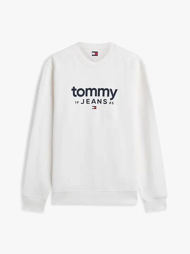 Tommy Jeans-sweatshirt met suède-look en logo Tommy Jeans-sweatshirt met suède-look en logo