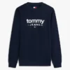 Tommy Jeans-sweatshirt met suède-look en logo Tommy Jeans-sweatshirt met suède-look en logo
