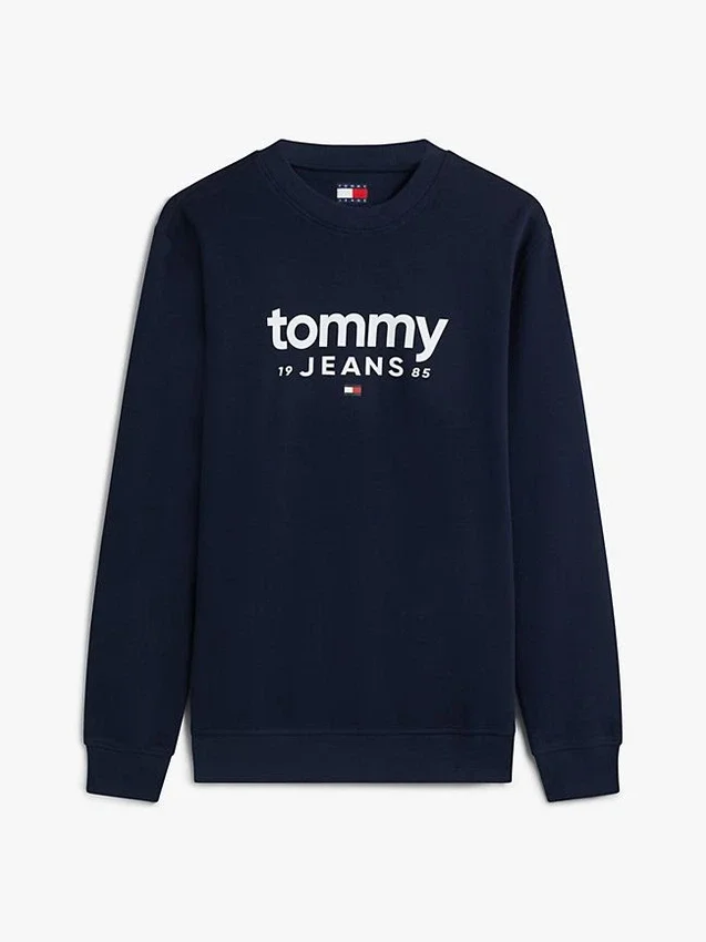 Tommy Jeans-sweatshirt met suède-look en logo Tommy Jeans-sweatshirt met suède-look en logo