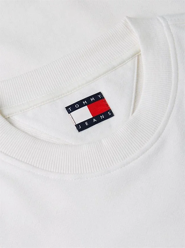 Tommy Jeans-sweatshirt met suède-look en logo Tommy Jeans-sweatshirt met suède-look en logo