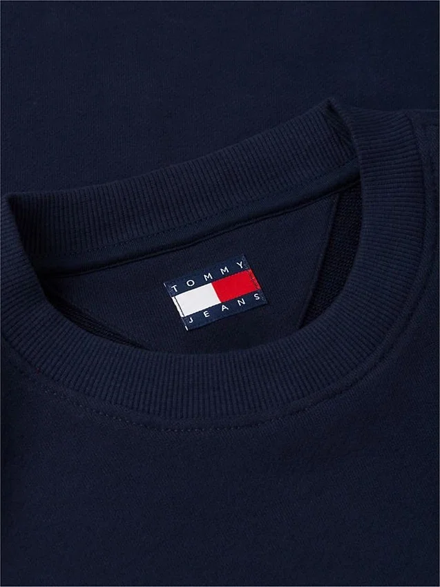 Tommy Jeans-sweatshirt met suède-look en logo Tommy Jeans-sweatshirt met suède-look en logo