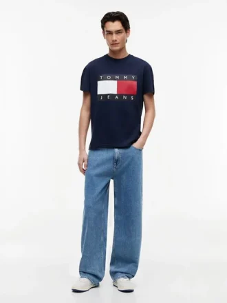 Tommy Jeans T-shirt met groot vlaglogo