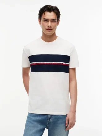 Tommy Jeans T-shirt met kenmerkende logoband