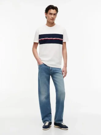 Tommy Jeans T-shirt met kenmerkende logoband