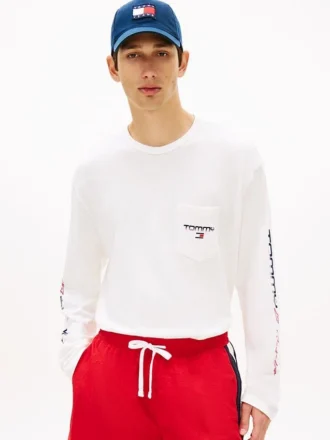 Tommy Jeans T-shirt met lange mouwen en LA-logo