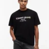 Tommy Jeans T-shirt met logo in kleurverloop Tommy Jeans T-shirt met logo in kleurverloop