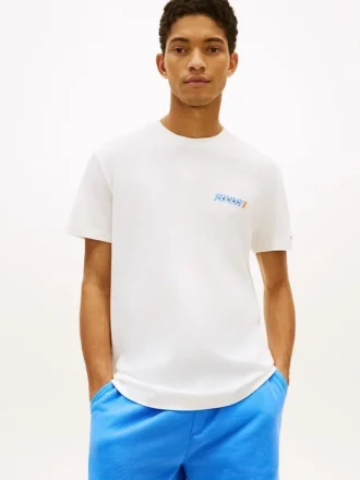 Tommy Jeans T-shirt met logo op de rug
