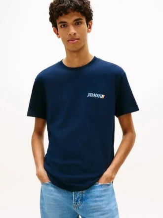 Tommy Jeans T-shirt met logo op de rug