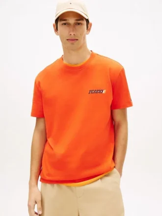 Tommy Jeans T-shirt met logo op de rug