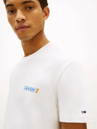 Tommy Jeans T-shirt met logo op de rug