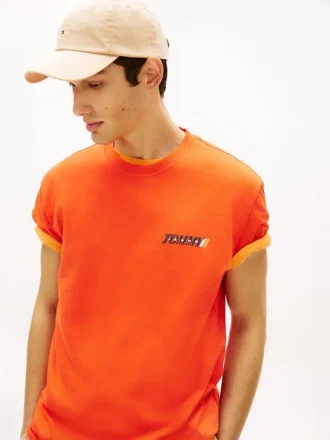 Tommy Jeans T-shirt met logo op de rug